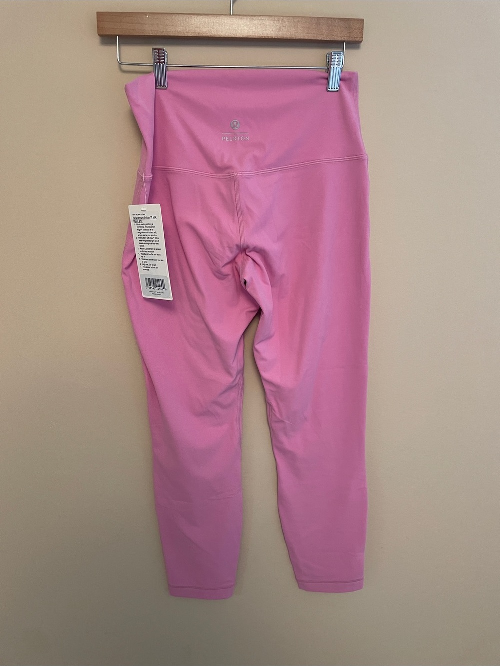 Peloton Pink High-Waist Performance Leggings. Size 10
